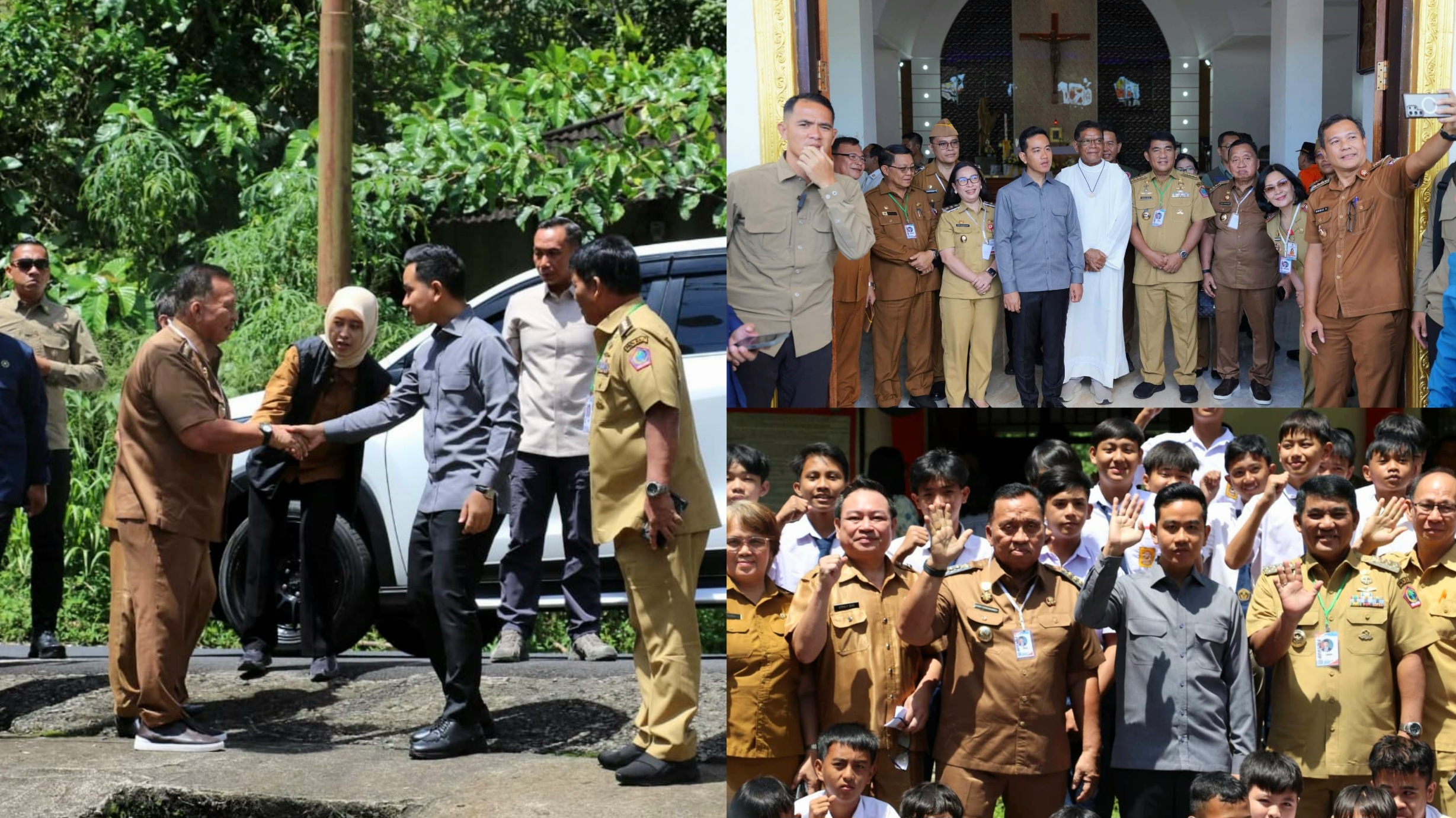 Wapres Gibran Turun Langsung ke Minahasa, Cek MBG dan Tinjau Gereja Terdampak Gempa