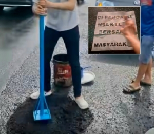 Gerak Cepat HBL Foundation Tambal Jalan Rusak di Sulut, Warga Diajak Aktif Melapor