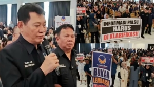 NasDem Sulut Bergerak! Massa Desak Tempo Klarifikasi dan Minta Maaf