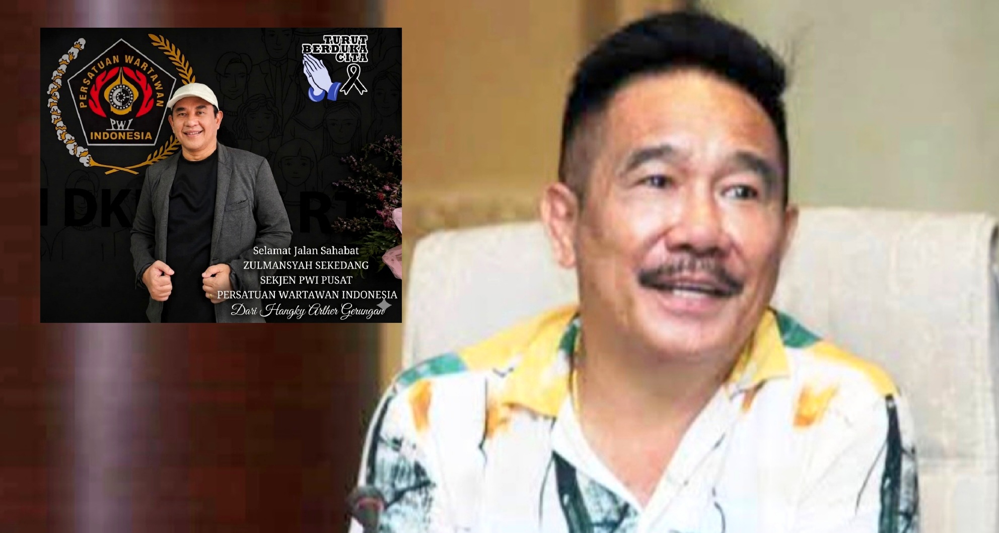 Sekjen PWI Pusat Wafat, Penasehat PWI Sulut Hangky Arther Gerungan Sampaikan Duka Mendalam