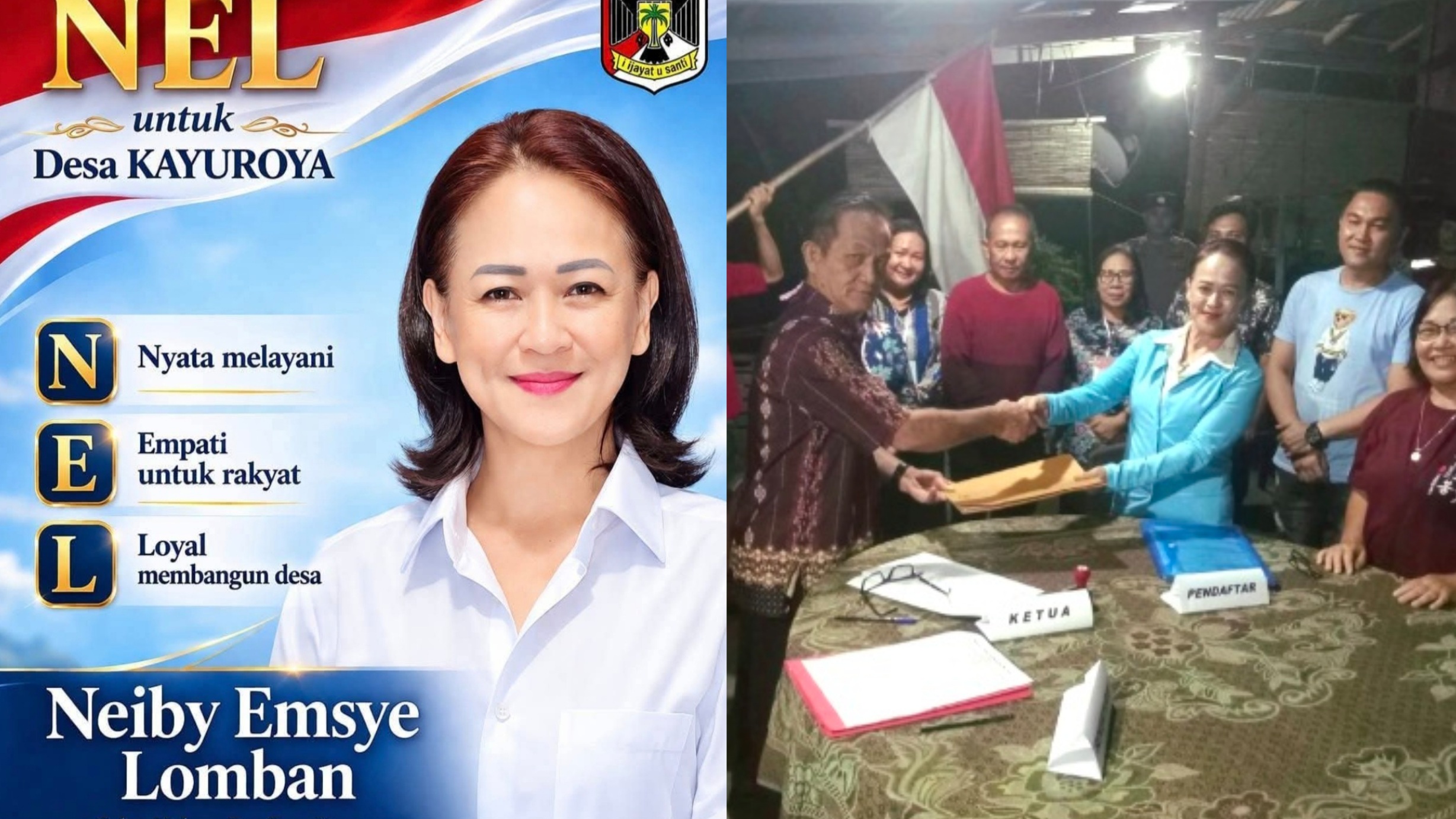 Diiringi Doa dan Gelombang Dukungan, Neiby Lomban Mantap Maju di Bursa Hukum Tua Kayuroya