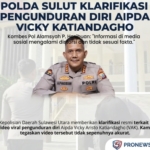 Polda Sulut Akhirnya Angkat Bicara soal Mundurnya Aipda Vicky Katiandagho