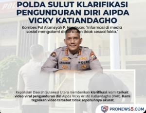 Polda Sulut Akhirnya Angkat Bicara soal Mundurnya Aipda Vicky Katiandagho