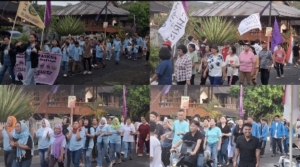 Selebrasi Paskah GMIM Sion Rambunan Meriah, Ratusan Jemaat dan Mahasiswa KKN UNIMA Turun Jalan