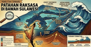 Patahan Raksasa di Bawah Sulawesi Terungkap, Ilmuwan Ingatkan Potensi Tsunami Besar