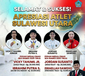 Atlet Sulut Dapat Hadiah Spesial dari Gubernur YSK