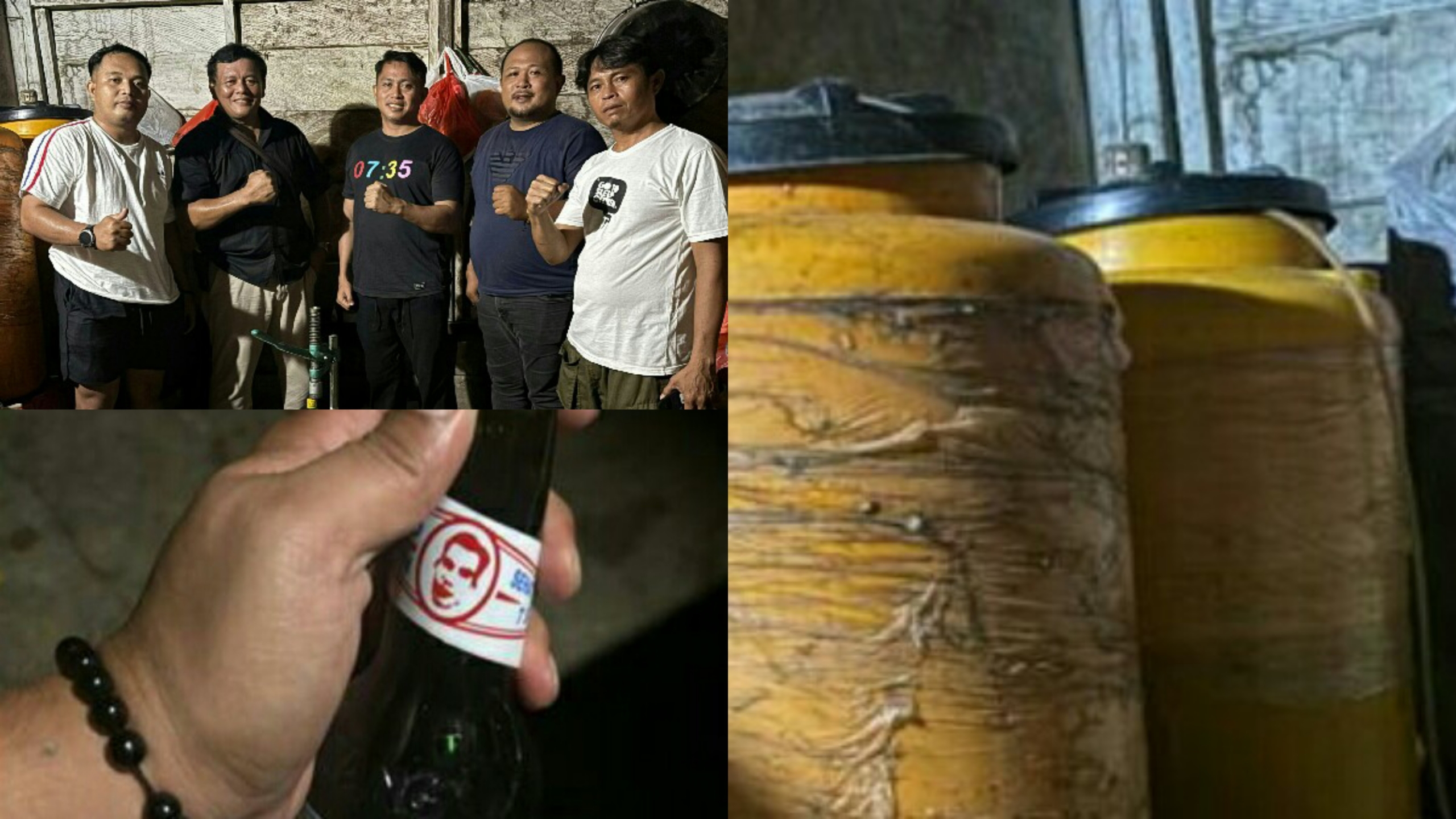 Ditresnarkoba Polda Sulawesi Utara dan Polres Boalemo Bongkar Home Industry Miras Palsu “Kasegaran”