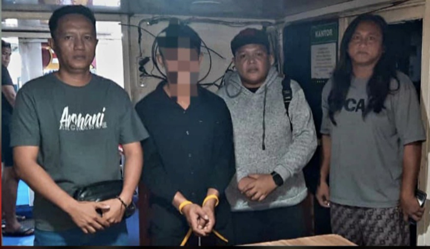 Polsek Gemeh Jemput DPO Penganiayaan di Pelabuhan Manado, Pelarian Disber Berakhir di Biaro