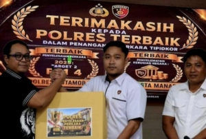 Terima Penghargaan dari Polda Sulut, Polres Kotamobagu Tegaskan Komitmen Berantas Korupsi