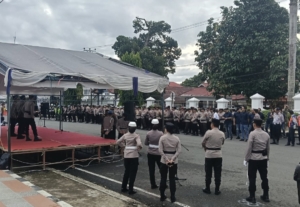 Bersama Brimob Batalyon B Inuai, Polres Kotamobagu Siaga Penuh Amankan Idul Adha 1447 Hijriah