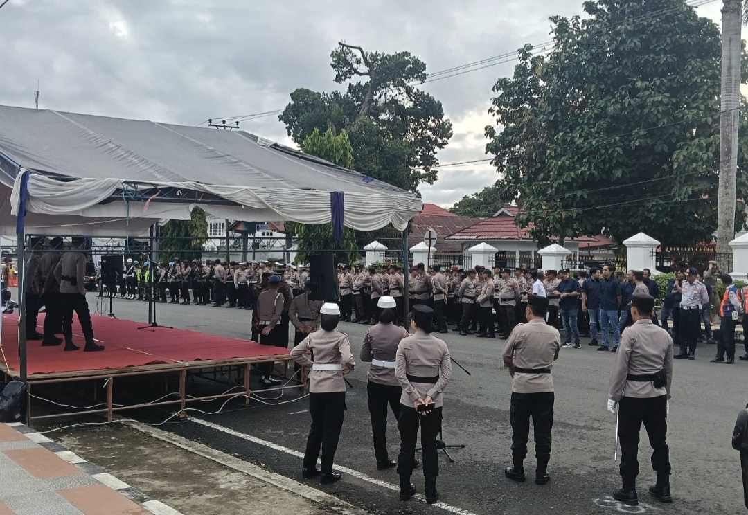 Bersama Brimob Batalyon B Inuai, Polres Kotamobagu Siaga Penuh Amankan Idul Adha 1447 Hijriah
