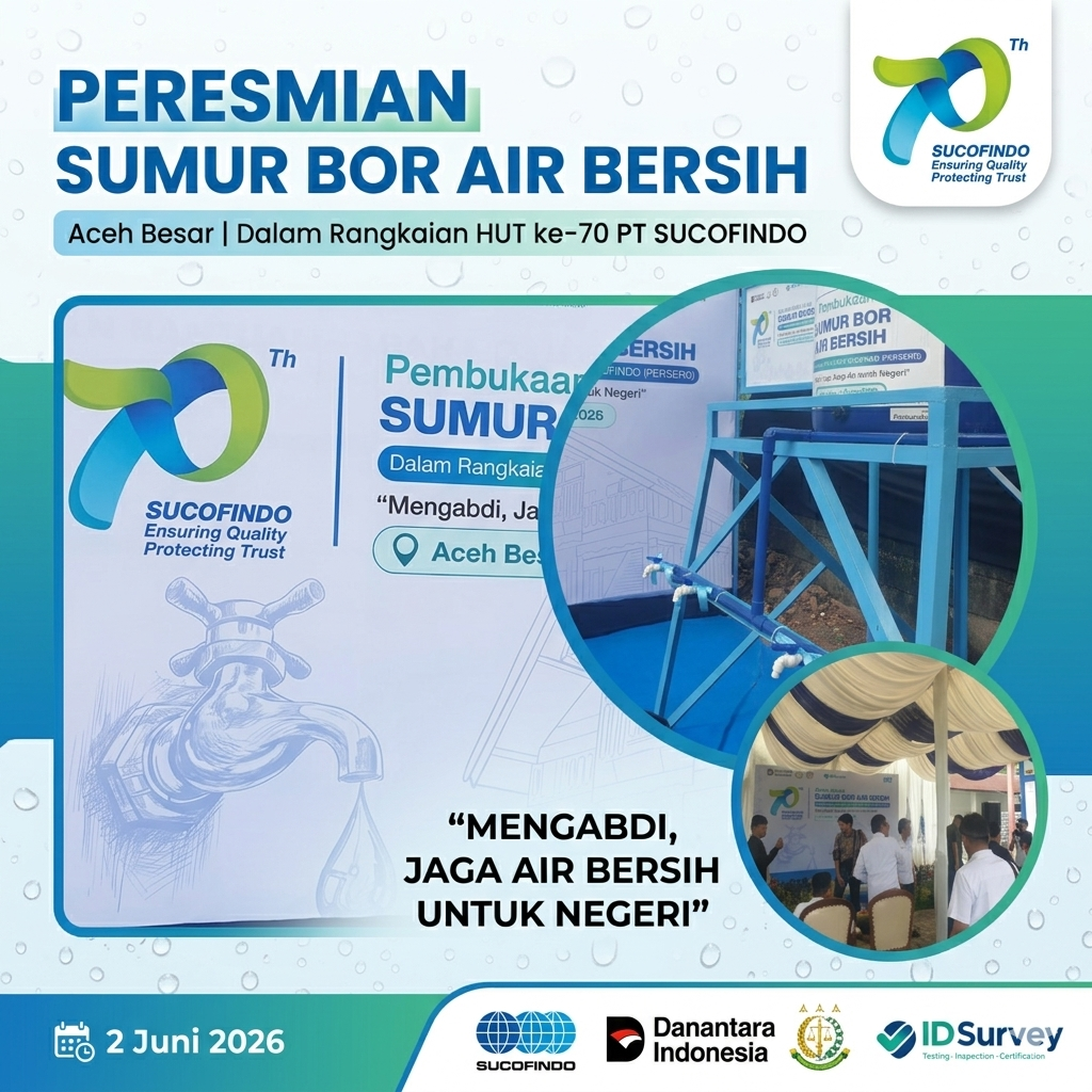 ABPEDNAS-SUCOFINDO Resmikan Sumur Air Bersih untuk Warga Aceh Besar