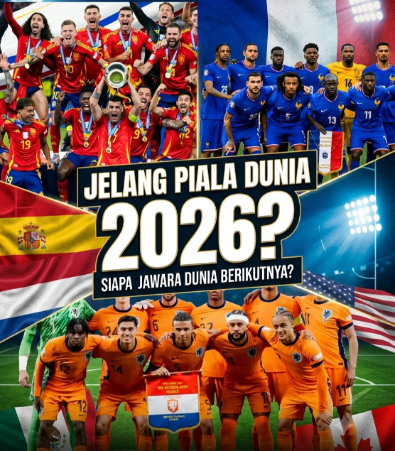 Piala Dunia 2026: AI Jagokan Spanyol dan Prancis, Belanda Diprediksi Jadi Kuda Hitam
