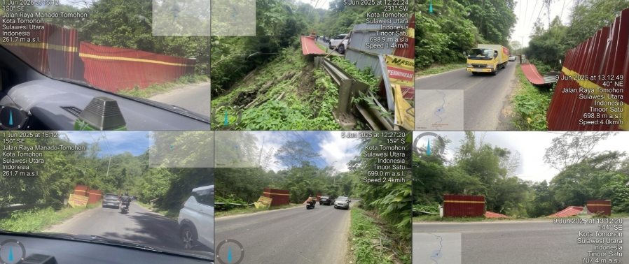 Pagar Pengaman di KM 20 Manado–Tomohon Rubuh, Warga Desak Menteri PU Dody Hanggodo Evaluasi Kinerja BPJN Sulut