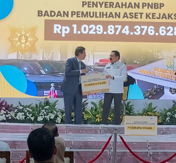 Kejagung Setor Rp1,02 Triliun ke Kas Negara