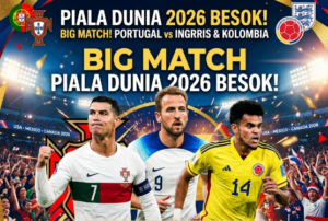 Big Match Piala Dunia 2026 Besok! Portugal, Inggris dan Kolombia Siap Tempur, Ini Prediksi Skornya