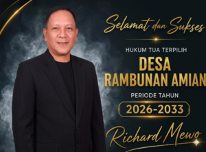Richard Mewoh Menang Pilhut Rambunan Amian, Ajak Warga Bersatu
