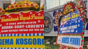 Karangan Bunga Sindir Dadan Penuhi Kantor BGN, Netizen: “Terima Kasih Ya Tuhan, Doa Kami Dikabulkan”