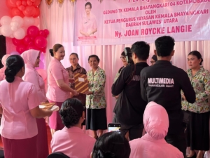 Ketua Bhayangkari Polda Sulut Resmikan Gedung Baru TK Kemala Bhayangkara 04 Kotamobagu