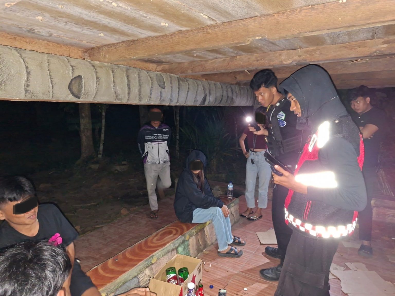 Tim Pantera Samapta Polres Kotamagu Grebek Pesta Miras di Perkebunan Kopandakan
