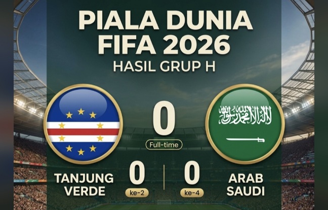 Tanjung Verde Gagal Jinakkan Arab Saudi, Duel Sengit Berakhir Tanpa Gol