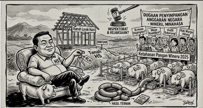 Heboh Dugaan Penyelewengan Bantuan Bedah Rumah dan Anggaran Ketahanan Pangan di Desa Wineru, Aktivis Minta APH Turun Tangan