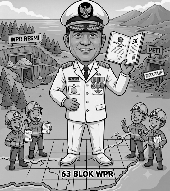63 Blok Tambang Rakyat Disahkan, Era PETI di Sulut Bersiap Berakhir
