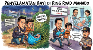 Tangisan Bayi di Ring Road Manado Bongkar Dugaan Penelantaran Anak