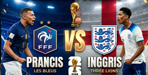 Prediksi Besok: Prancis atau Inggris, Siapa Finis di Posisi Ketiga Piala Dunia 2026?