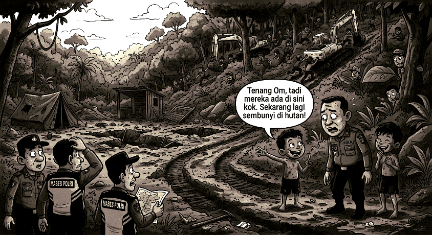 Warga Heran, Tim Mabes Polri Turun ke Mitra, Mengapa Belasan Bos PETI Disebut Masih Belum Tersentuh?