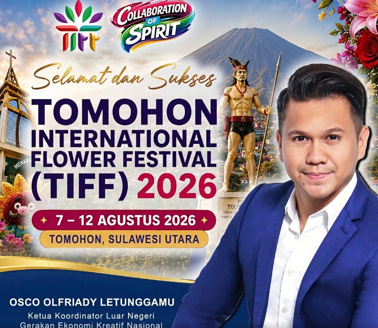 Osco Berlin Tantang Kreator Sulut Rancang Float TIFF 2026, Desain Terbaik Tampil di Parade Internasional