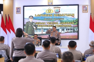 Kapolres Baru Terima Laporan Kesatuan, Tongkat Komando Polres Tomohon Resmi Beralih