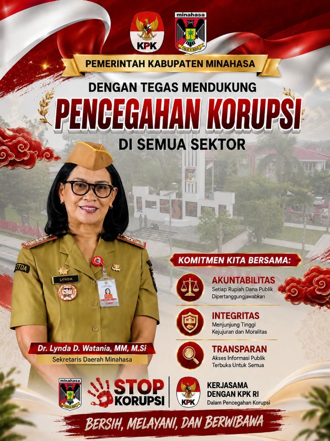 Stop Korupsi! Pemkab Minahasa Tegaskan Komitmen Pemerintahan Bersih dan Berwibawa
