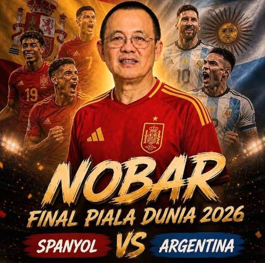 WL Ajak Warga Tomohon Nobar Final Piala Dunia 2026 Spanyol vs Argentina
