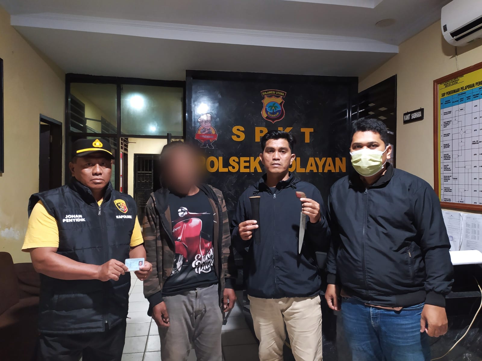 Polsek Lolayan Ringkus Pria Terduga Pelaku Persetubuhan terhadap Anak Kandung