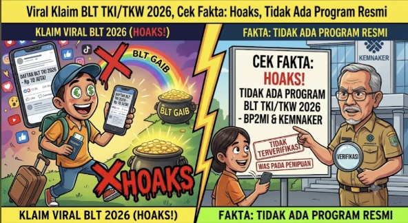 Viral Klaim BLT TKI/TKW 2026, Cek Fakta: Hoaks, Tidak Ada Program Resmi