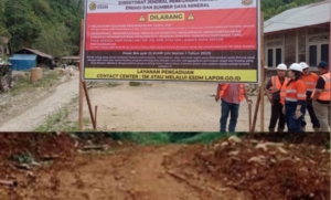 Ditjen Gakkum Pasang Plang di Boltim Denda Rp100 Miliar Mengintai Rahman Salehe