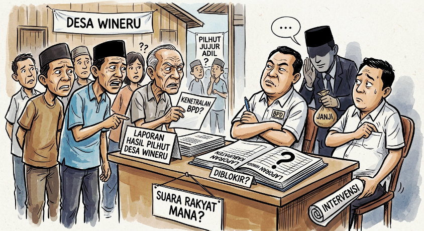 Warga Pertanyakan Netralitas BPD Wineru, Laporan Hasil Pilhut Tak Kunjung Disampaikan ke Kabupaten