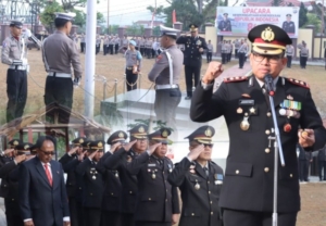 Bertindak sebagai Irup HUT ke-81 RI, Kapolres Abdul Kholik Serukan Semangat Merah Putih