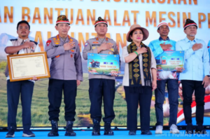 Polri Raih Rekor MURI Penanaman Bawang Putih Serentak di Lahan 279,53 Ha