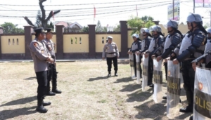Kapolres Kotamobagu Pastikan Personel Dalmas Siap Hadapi Situasi Massa