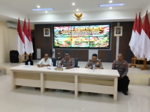 Polres Kotamobagu Gelar Press Conference PETI Bobungayon 12 Motor Diamankan