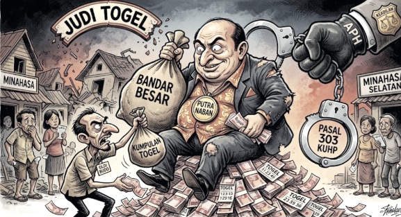 Oh, Ternyata! Bandar Besar Togel Minahasa Dipegang Putra Naban, Oldi Budo Cuma Agen
