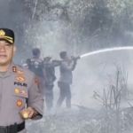 Aksi Heroik Kapolres Tomohon Padamkan Api Gunung Lokon Tuai Apresiasi