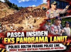 Polres Boltim Pasang Police Line di Eks Panorama Lanut