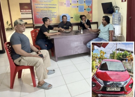 Tim URC Polres Kotamobagu Temukan Mobil Diduga Hasil Penggelapan di Tompaso